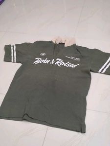 Born & Raised Olive Green Shirt