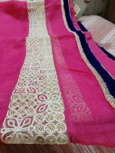 Elegant Netted Type Emblished Saree