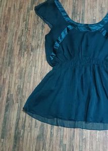 Blue Baby Doll Top