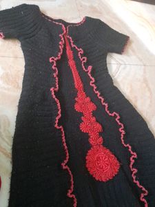designer woolen frok for 9 to 11year girls