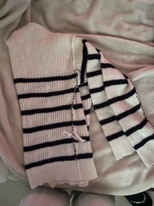 Striped Knit Sweater