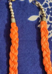 New Radiant Orange Thread Work Jewelry