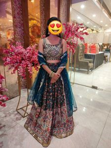 Blue Wedding Lehenga