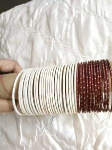 2 Metal Bangles Set