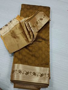 Mustard Colour Festival Saree