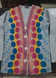 Colorful Knit Cardigans and 1 free size