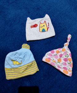 Cotton Caps Pack Of 3