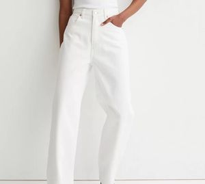 H&M White Wide Leg Jeans