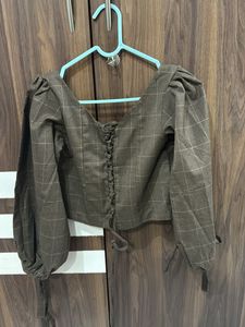 Checkered Crop Top
