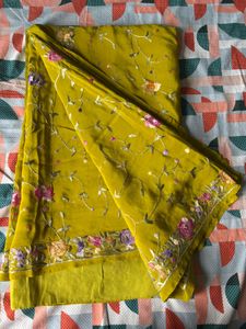 Pure Crepe Parsi Gara Saree