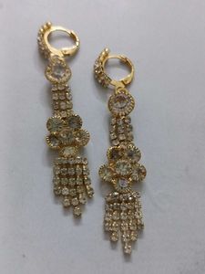 Dangling Rhinestone Earrings