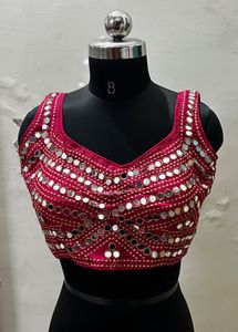 ✨Mirror Work Bakless Blouse✨