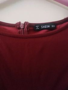 Shein Maroon Long Dress