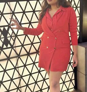 Red Blazer Dress