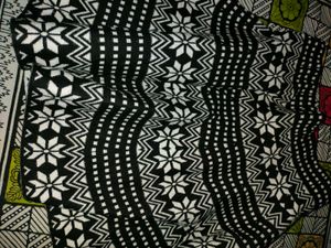 Black &amp; White Patterned Fabric