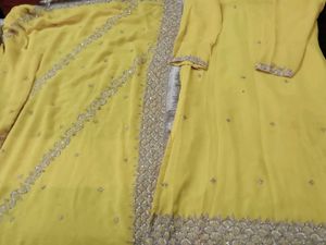 Yellow Embroidered Kurta Set