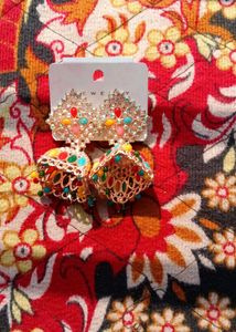Colorful Jhumka Earrings