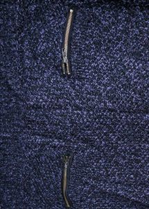 Navy Blue Knit Sweater Dress