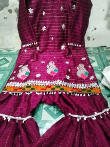 New Full Gotta Patti work Garara Dress Ne