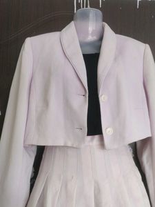 Vintage Lavender Skirt Suit Set