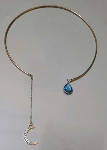 Mystic Moon Charm Gold Necklace