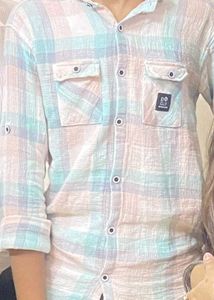 Pastel Plaid Button-Down