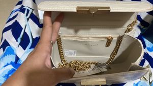 Charles &amp; Keith Alva Croc-Effect Chain Strap Bag