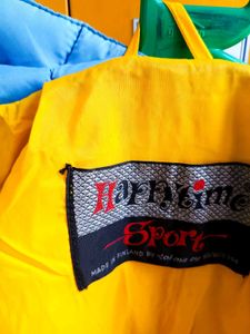 Elegant Blue &amp; Navy Color blocked parka Jacket 🧥