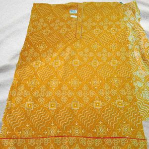Yellow Suit Set Dress Material