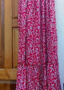 Red Floral Maxi Dress