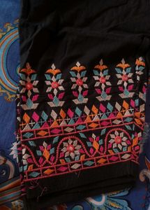 Embroidered black salwar! 🖤