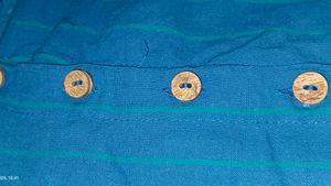 Beautiful Blue Colour High Low Shirt Pattern Top