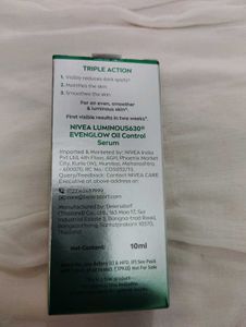 Nivea Luminous Evenglow Oil Control Serum