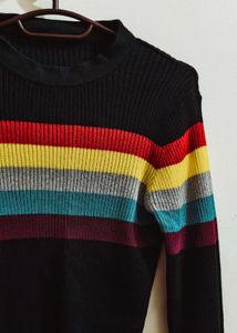 Striped Knit Sweater