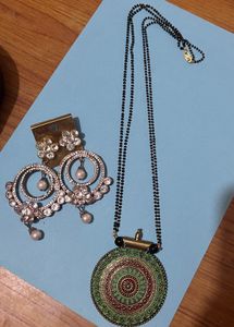 Traditional Indian Necklace and Earring Set