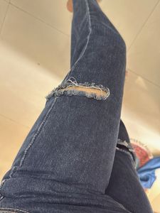 Distressed Wide Leg Jeans
