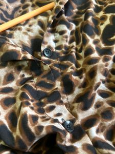 New Animal Printed, Shirt-styled Knot-detail
