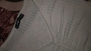 White Ribbed Knit Top