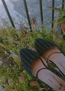 Blue Block Heel