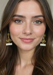 Anti Tarnish Golden AD Stone Earrings