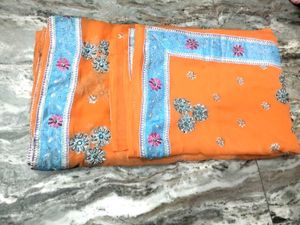 Exclusive Fancy Saree - Embroidered Detail
