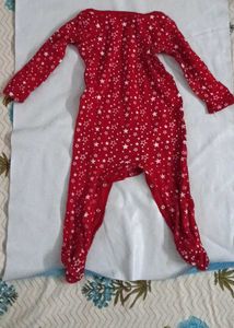 Cute Red Star Baby Romper
