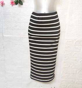 Size Small Striped Midi Skirt