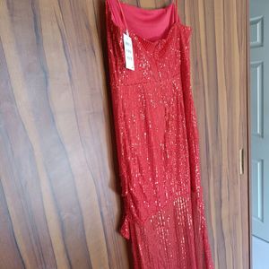 Red Sequin Dress