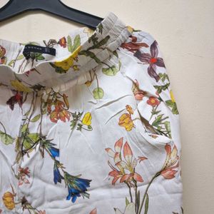 Floral Print Casual Pants