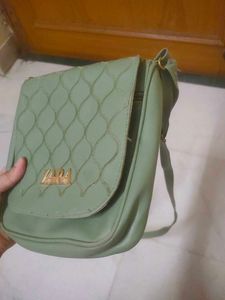 A Green Sling Bag