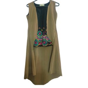 Multicolor Indo-western Top