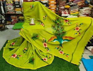 Hand-painted Saree
