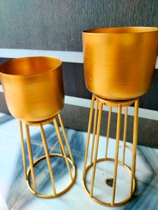 New Planters for Living Room Set of 2 With Stand