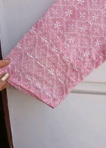 Baby Pink Chikankari Top